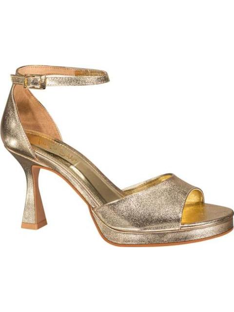 SANDALIA TACON METALICA ORO MOLTO BELLO - Imagen 2