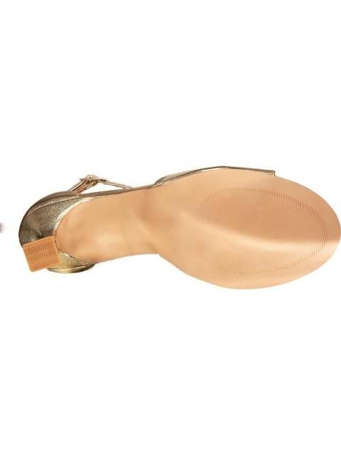 SANDALIA TACON METALICA ORO MOLTO BELLO - Imagen 4