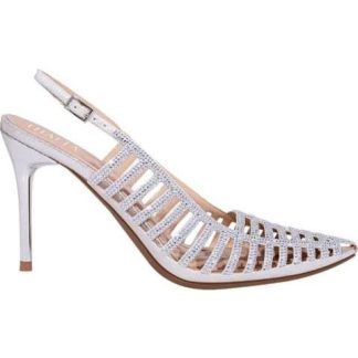 SANDALIA TACON PEDRERIA PLATA THALIA SODI