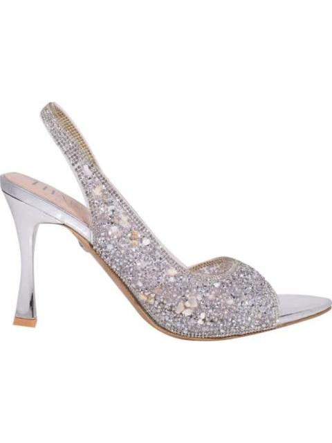 SANDALIA TACON PIEDRAS PLATA THALIA SODI