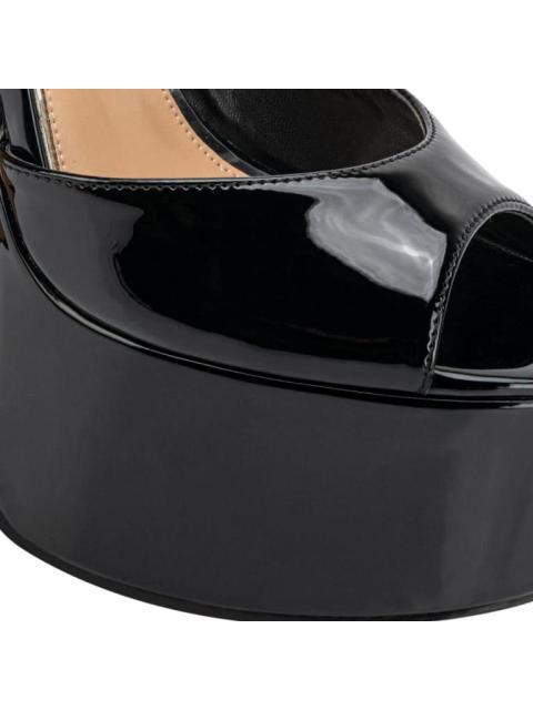 SANDALIA TACON PLATAFORMA ALTO NEGRO BELINDA PEREGRIN - Imagen 6