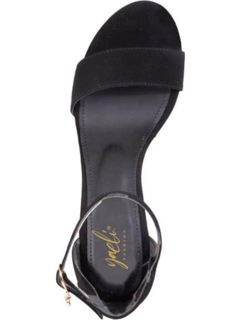 SANDALIA TACON PLATAFORMA NEGRO YAELI FASHION - Imagen 3