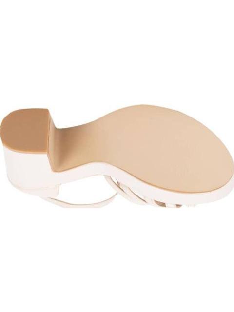 SANDALIA TACON PLATAFORMA BEIGE/HUESO YAELI - Imagen 4