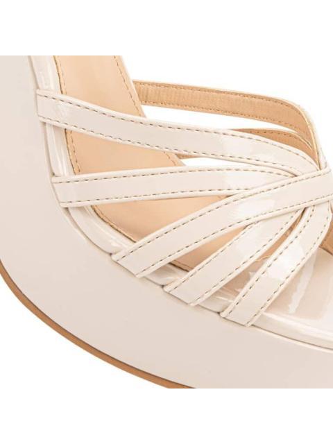 SANDALIA TACON PLATAFORMA BEIGE/HUESO YAELI - Imagen 6