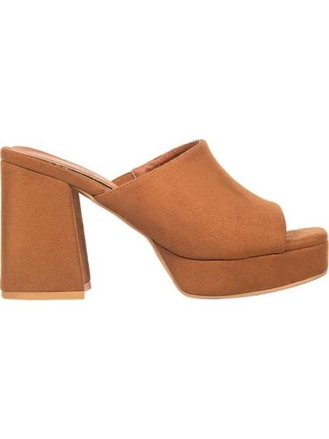 SANDALIA TACON PLATAFORMA CAMEL YAELI FASHION