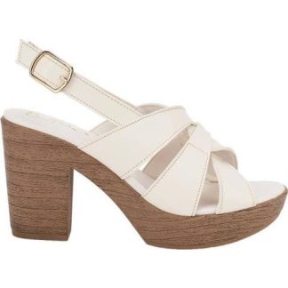 SANDALIA TACON PLATAFORMA CASUAL BEIGE/HUESO SAO PAULO