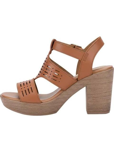 SANDALIA TACON PLATAFORMA CASUAL CAMEL SAO PAULO - Imagen 5