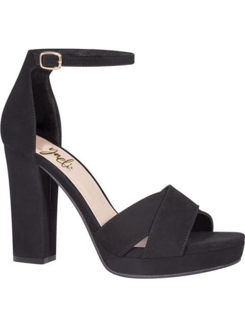 SANDALIA TACON PLATAFORMA NEGRO YAELI - Imagen 2