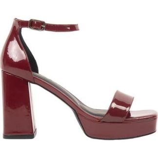 SANDALIA TACON PLATAFORMA VINO YAELI