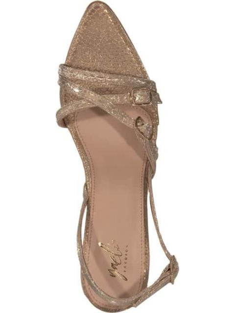 SANDALIA TACON PUNTAL ORO YAELI FASHION - Imagen 3