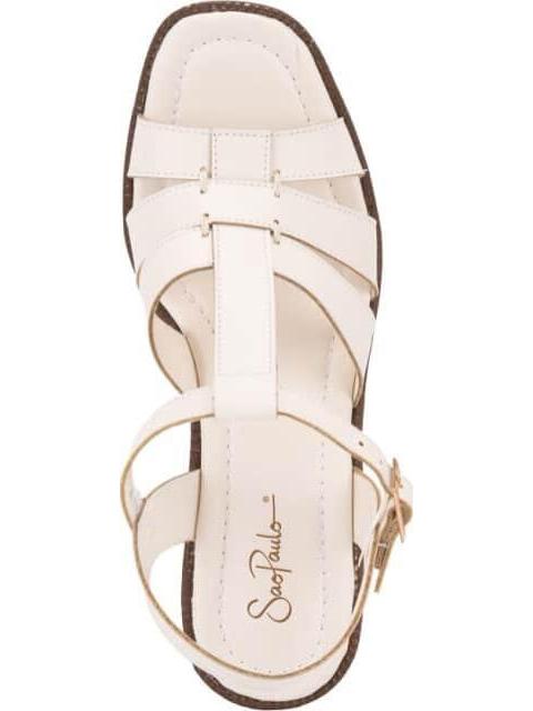 SANDALIA TIPO MADERA BEIGE/HUESO SAO PAULO - Imagen 3