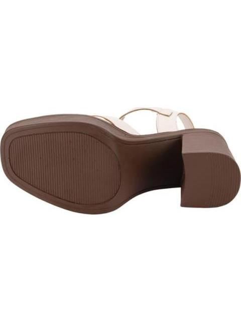SANDALIA TIPO MADERA BEIGE/HUESO SAO PAULO - Imagen 4