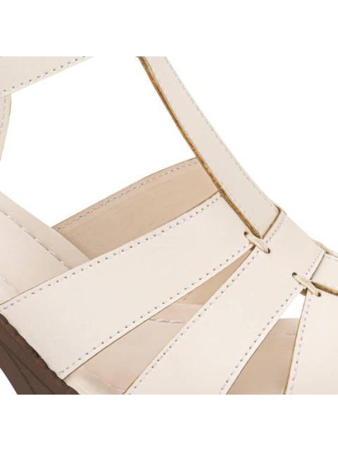 SANDALIA TIPO MADERA BEIGE/HUESO SAO PAULO - Imagen 6