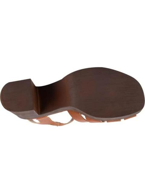 SANDALIA TIPO MADERA COGNAC SAO PAULO - Imagen 4