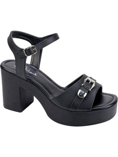 SANDALIA TIPO MADERA HEBILLAS NEGRO SAO PAULO - Imagen 2