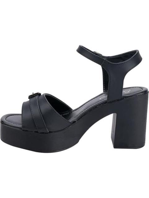 SANDALIA TIPO MADERA HEBILLAS NEGRO SAO PAULO - Imagen 5