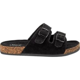 SANDALIAS PLANA HEBILLAS NEGRO VI LINE