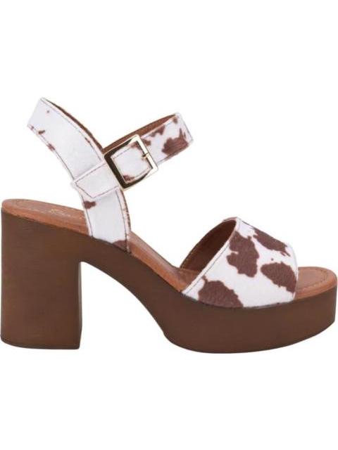 SANDALIAS TIPO MADERA VACA CAFE SAO PAULO
