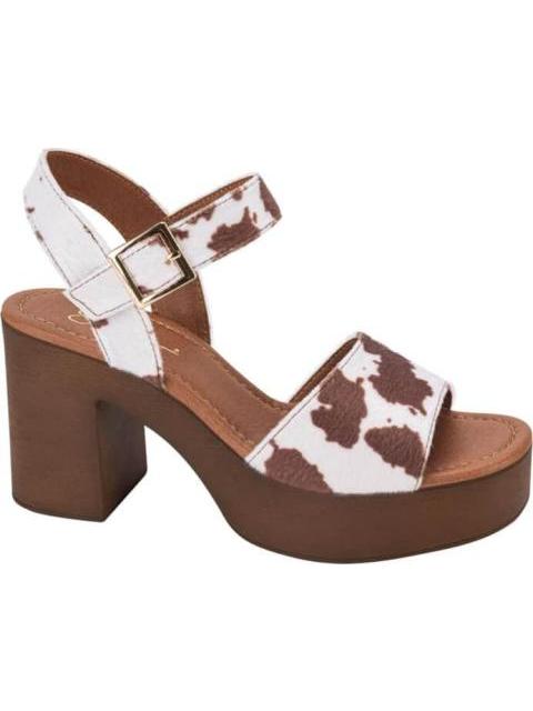 SANDALIAS TIPO MADERA VACA CAFE SAO PAULO - Imagen 2