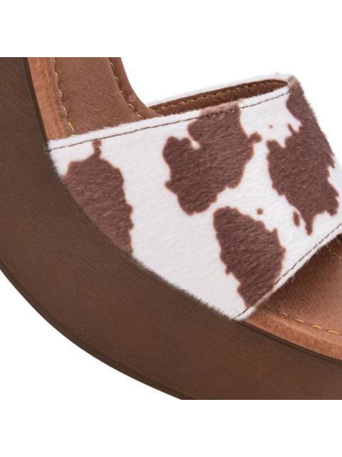 SANDALIAS TIPO MADERA VACA CAFE SAO PAULO - Imagen 6