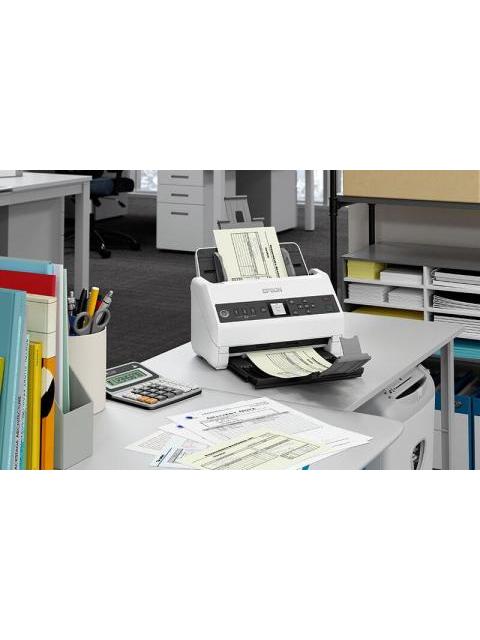 SCANNER EPSON WORKFORCE DS-730N 600 X 600DPI ESCANER COLOR ESCANEADO DUPLEX USB-ETHERNET NEGRO-GRIS - Imagen 5