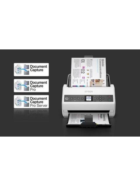 SCANNER EPSON WORKFORCE DS-730N 600 X 600DPI ESCANER COLOR ESCANEADO DUPLEX USB-ETHERNET NEGRO-GRIS - Imagen 6