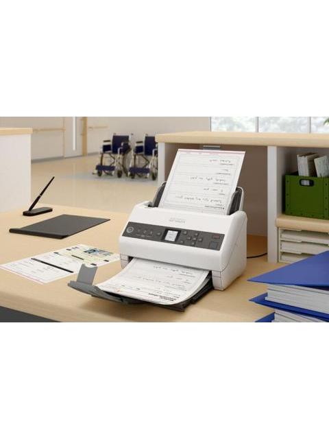 SCANNER EPSON WORKFORCE DS-730N 600 X 600DPI ESCANER COLOR ESCANEADO DUPLEX USB-ETHERNET NEGRO-GRIS - Imagen 7