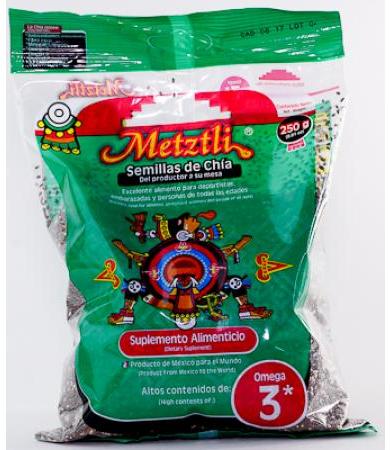 SEMILLA DE CHIA 250 G METZTLI