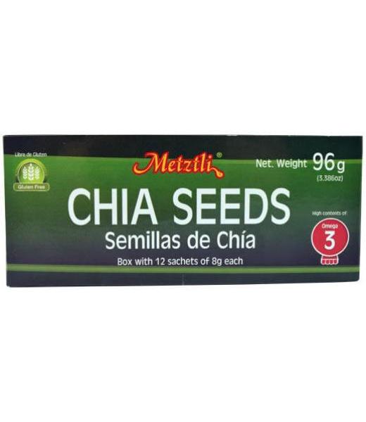 SEMILLA DE CHIA EN SACHET 96 G METZTLI P 12