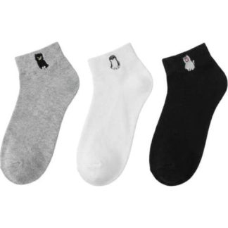 SET 3 PARES TINES DE DAMA CON BORDADO DE GATOS MULTICOLOR LOVE TO LOUNGE
