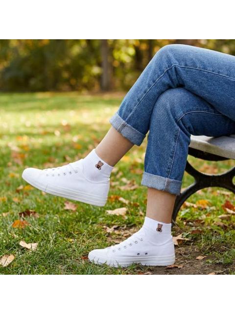 SET 5 PARES DE TINES CON BORDADO BLANCO LOVE TO LOUNGE - Imagen 6