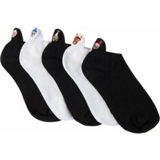 SET 5 PARES TINES DE DAMA CON BORDADO DE PERROS MULTICOLOR LOVE TO LOUNGE