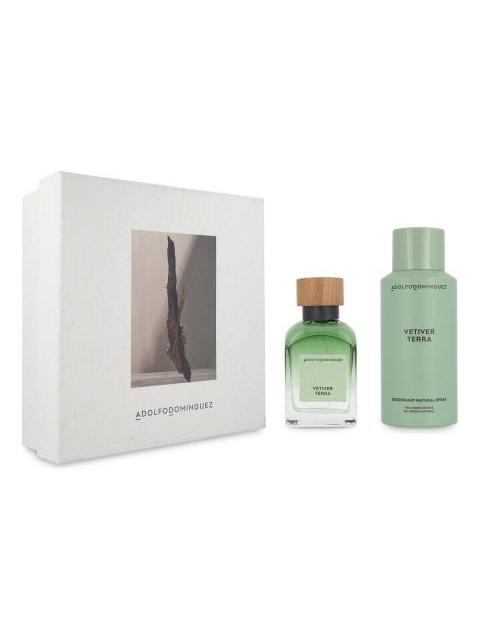SET ADOLFO DOMINGUEZ VETIVER TERRA 2PZS - CABALLERO
