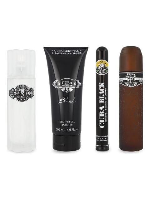 SET CUBA BLACK FOR MEN 4PZS - CABALLERO