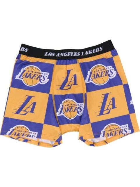 SET DE ROPA INTERIOR BOXER MAS 2 PARES DE CALCETINES AMARILLO NBA