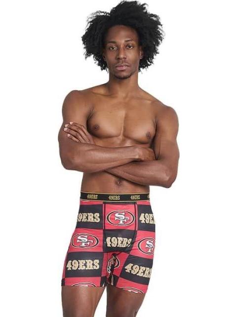 SET DE ROPA INTERIOR BOXER MAS 2 PARES DE CALCETINES ROJO NFL