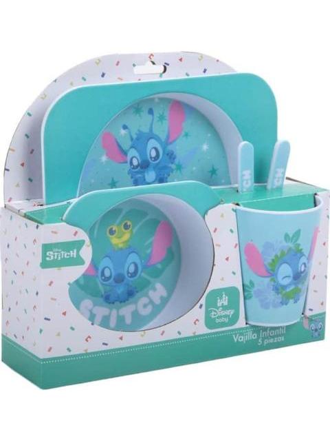 SET DE VAJILLA INFANTIL STITCH MULTICOLOR STITCH