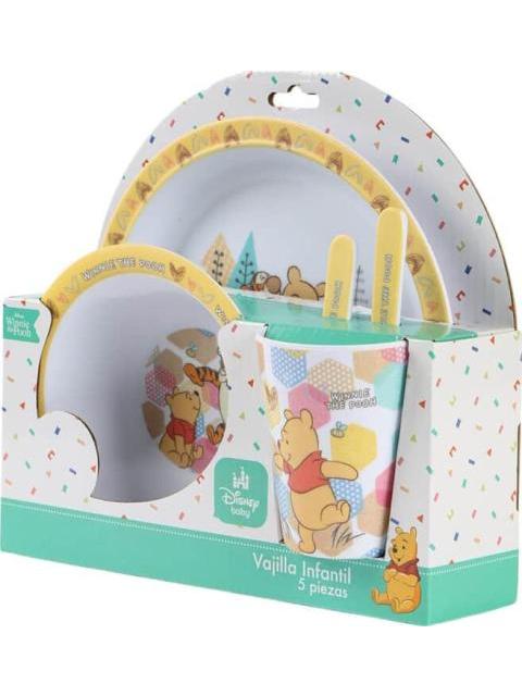 SET DE VAJILLA INFANTIL WINNIE THE POOH MULTICOLOR WINNIE THE POOH
