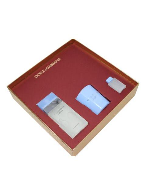 SET DOLCE & GABBANA LIGHT BLUE (CON VELA) 3 PZ PARA MUJER - Imagen 3