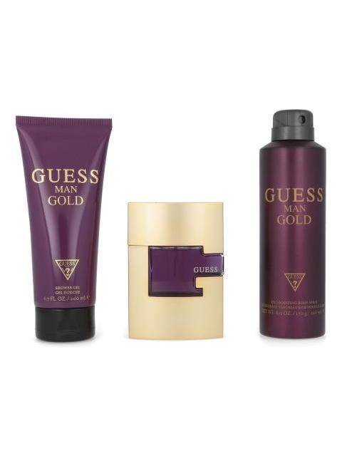 SET GUESS MAN GOLD 3PZ 75ML EDT SPRAY