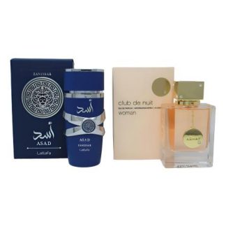 SET LATTAFA ASAD ZANZIBAR Y ARMAF CLUB DE NUIT WOMAN EDP 105