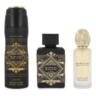 SET LATTAFA BADEE AL OUD FOR GLORY UNISEX 100ML EDP