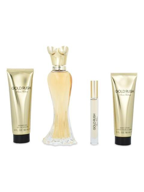 SET PARIS HILTON GOLD RUSH 4 PZS 100ML EDP SPRAY GENERO MUJER