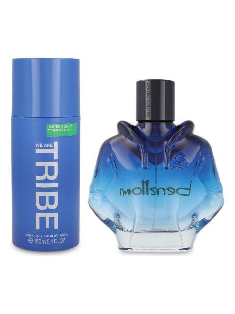 SET PERFUME DE HOMBRE BENETTON WE ARE TRIBE 90 ML
