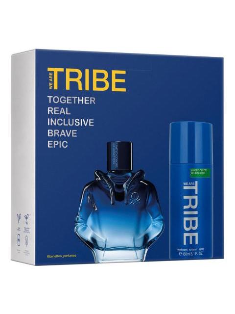 SET PERFUME DE HOMBRE BENETTON WE ARE TRIBE 90 ML - Imagen 4