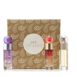 SET PERRY ELLIS 360° FOR WOMEN 30ML EDT 3PZ
