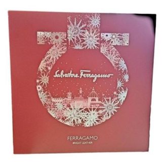 SET SALVATORE FERRAGAMO BRIGHT LEATHER EAU DE TOILETTE 100ML HOMBRE