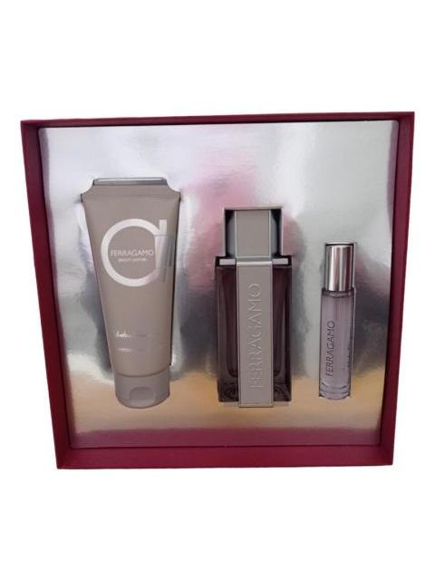SET SALVATORE FERRAGAMO BRIGHT LEATHER EAU DE TOILETTE 100ML HOMBRE - Imagen 3