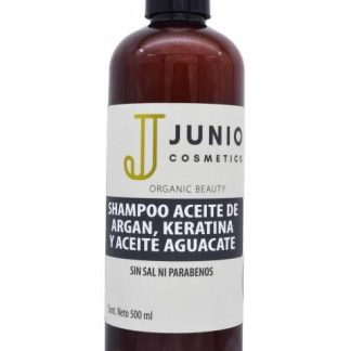 SHAMPOO ACEITE DE ARGAN KERATINA ACEITE AGUACATE 500 ML JUNIO