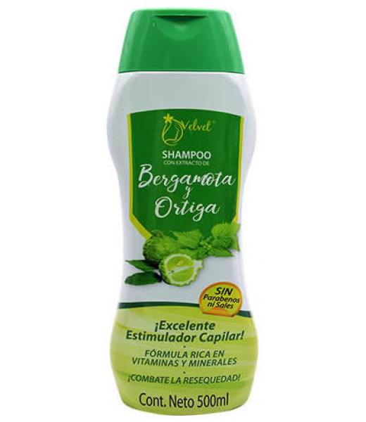 SHAMPOO BERGAMOTA Y ORTIGA 500 ML VELVET